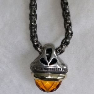 14k and  925 Sterling David Yurman Acorn Box Chain